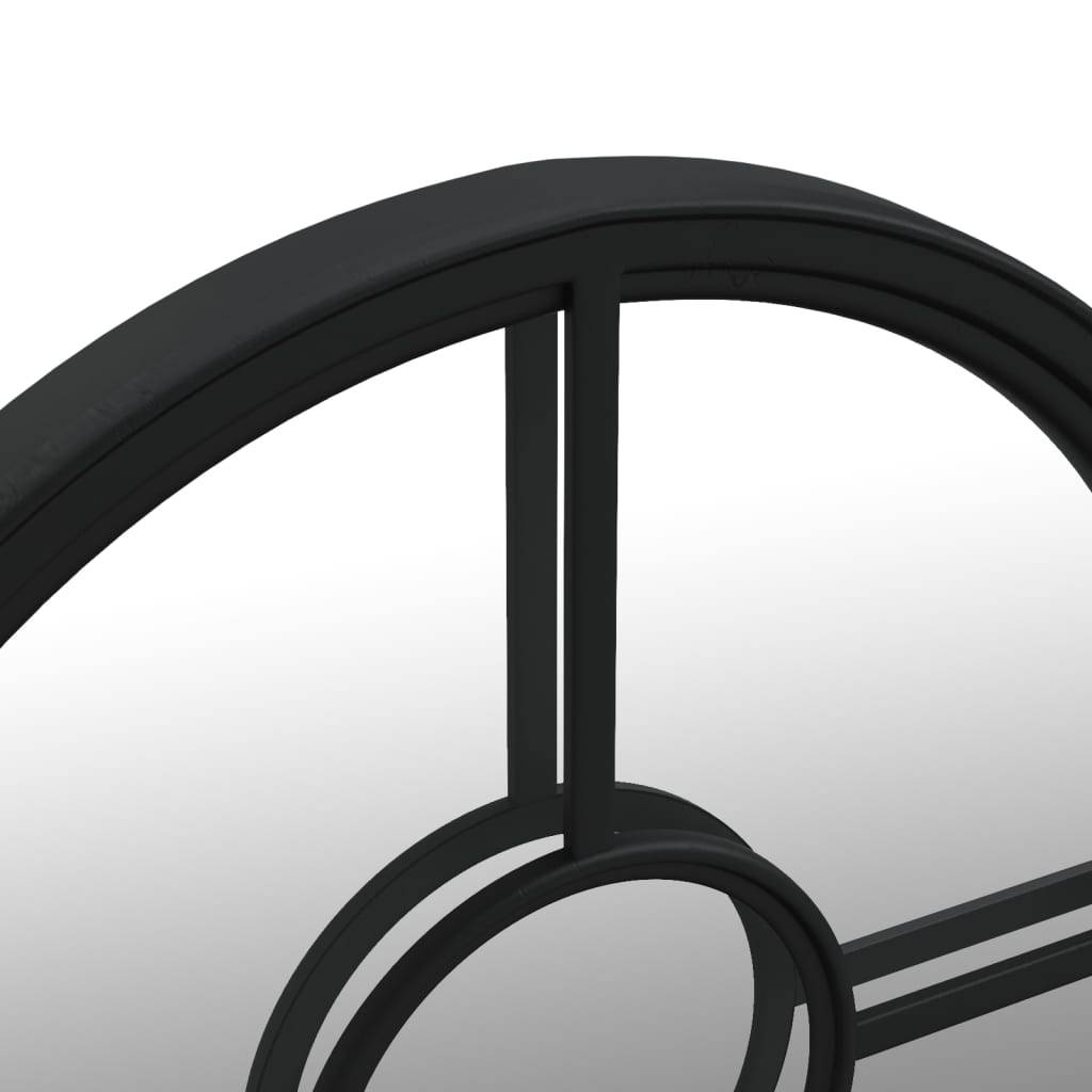 Maison Chic - Miroir de jardin Noir 40x4 cm Fer Rond utilisation extérieure Maison Chic - Image 5