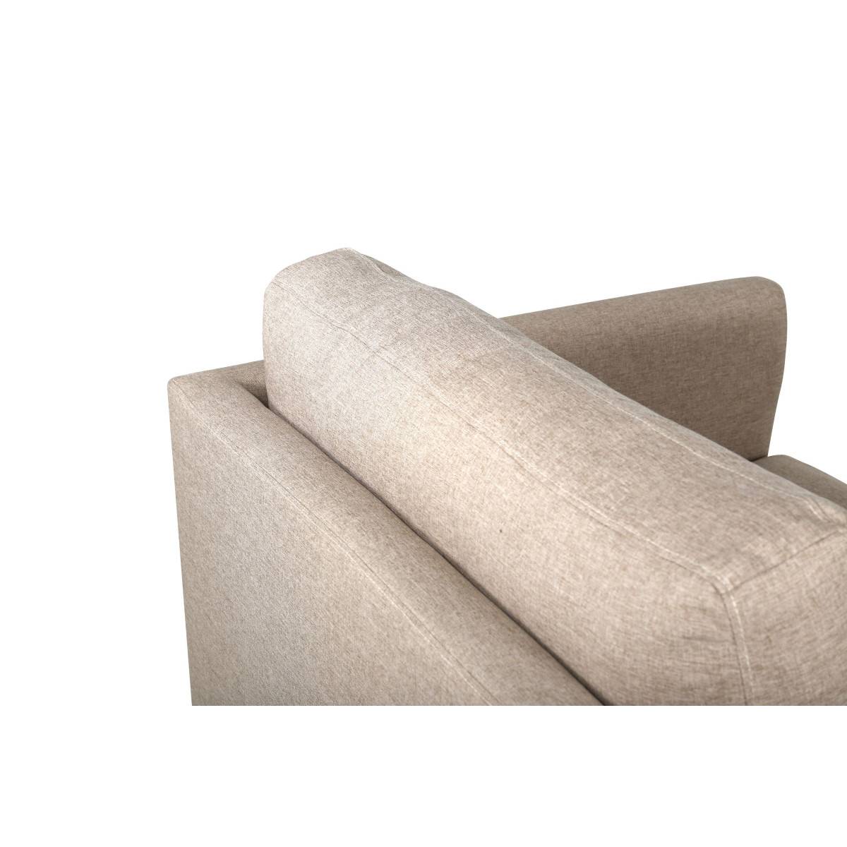 Paris Prix - Fauteuil en Tissu "Zoom" 95cm Beige - Image 6