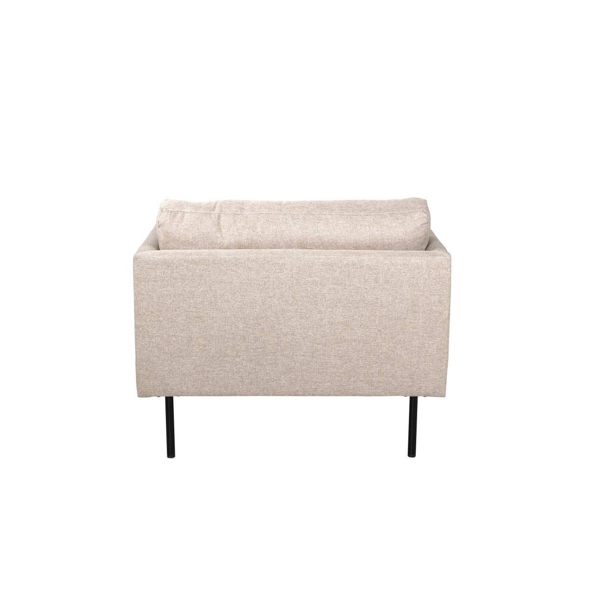 Paris Prix - Fauteuil en Tissu "Zoom" 95cm Beige - Image 5