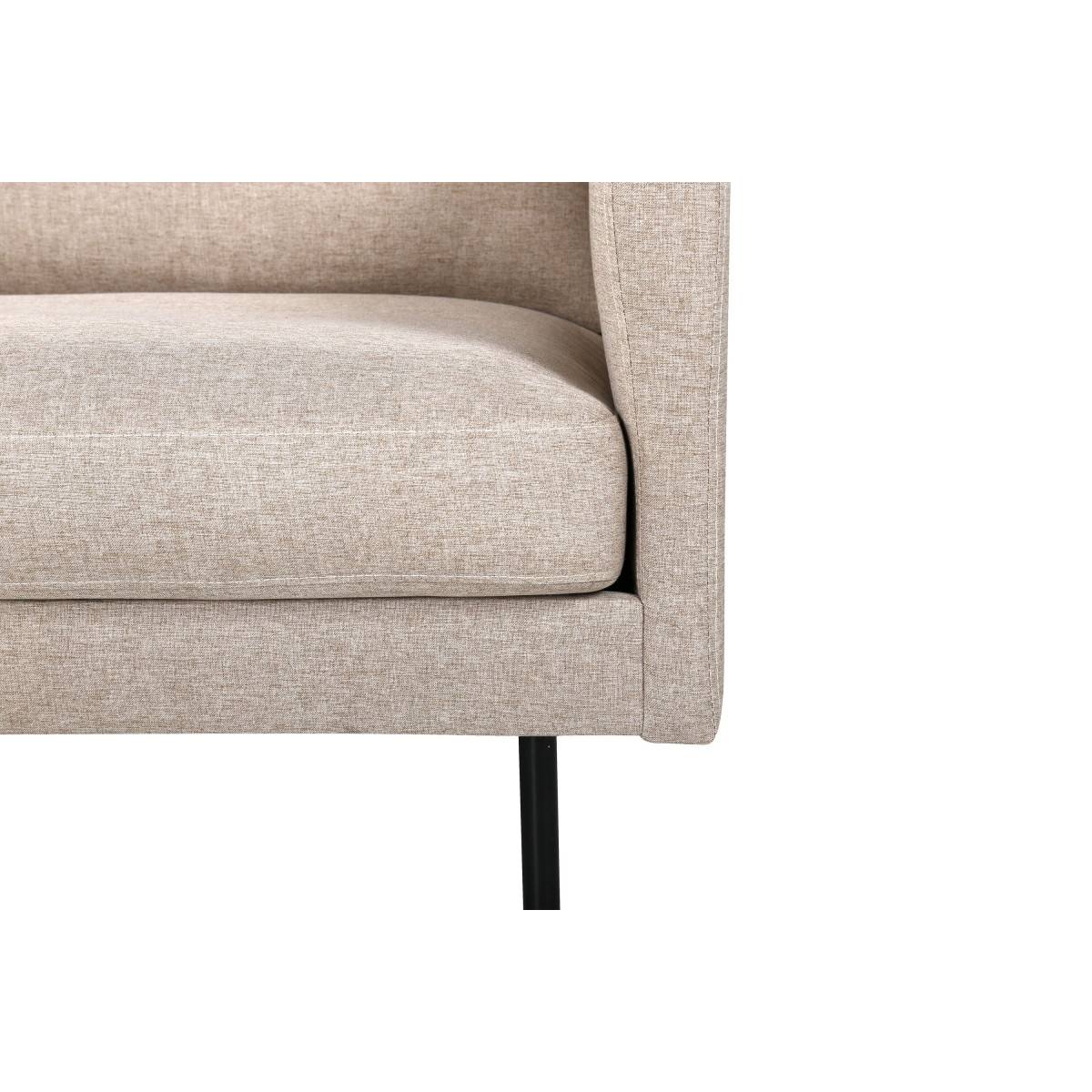 Paris Prix - Fauteuil en Tissu "Zoom" 95cm Beige - Image 7