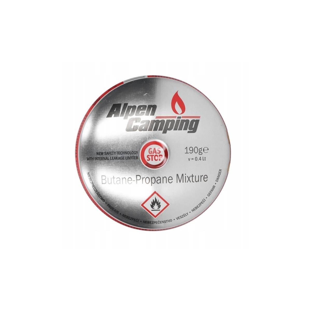 Pack de 36 Cartouches de gaz 190g Perçable Butane Propane Avec Sécurité stop-gaz ALPENTECH - Imagen 3