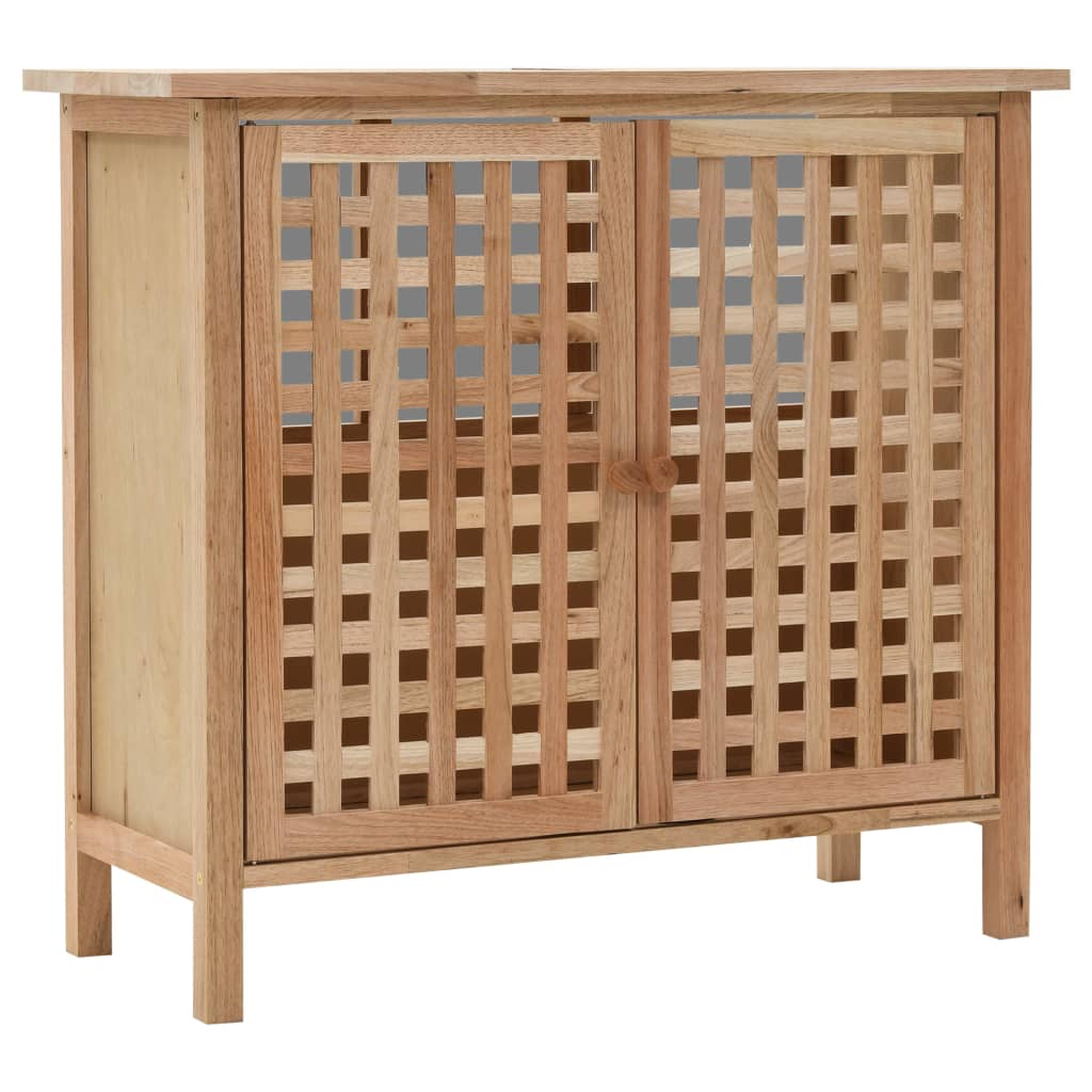 Vidaxl - Armoire pour lavabo Bois de noyer massif 66x29x61 cm - vidaXL - Imagen 2