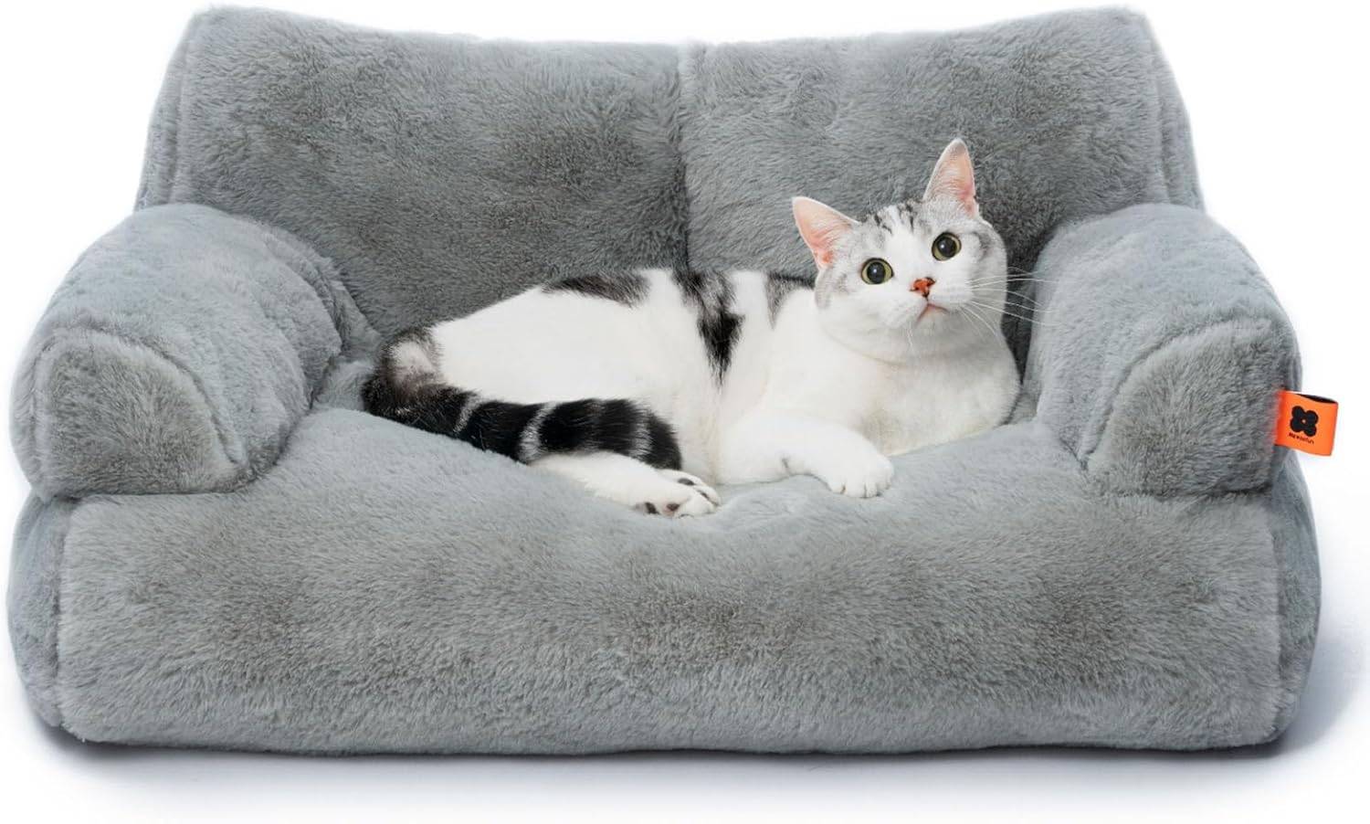 Grand lit pour Chat, 66 x 48 cm Gris