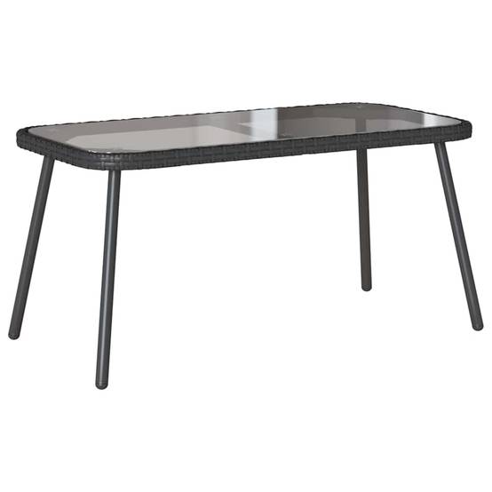 Petit salon de jardin 4 places polyrotin pour balcon et terrasse Noir – ComfortXL Outdoor Living - Image 7