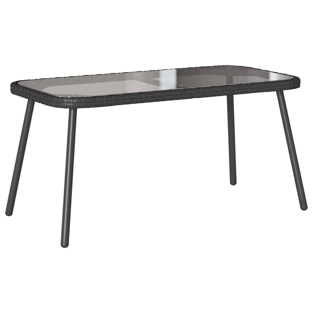 Petit salon de jardin 4 places polyrotin pour balcon et terrasse Noir – ComfortXL Outdoor Living - Image 7