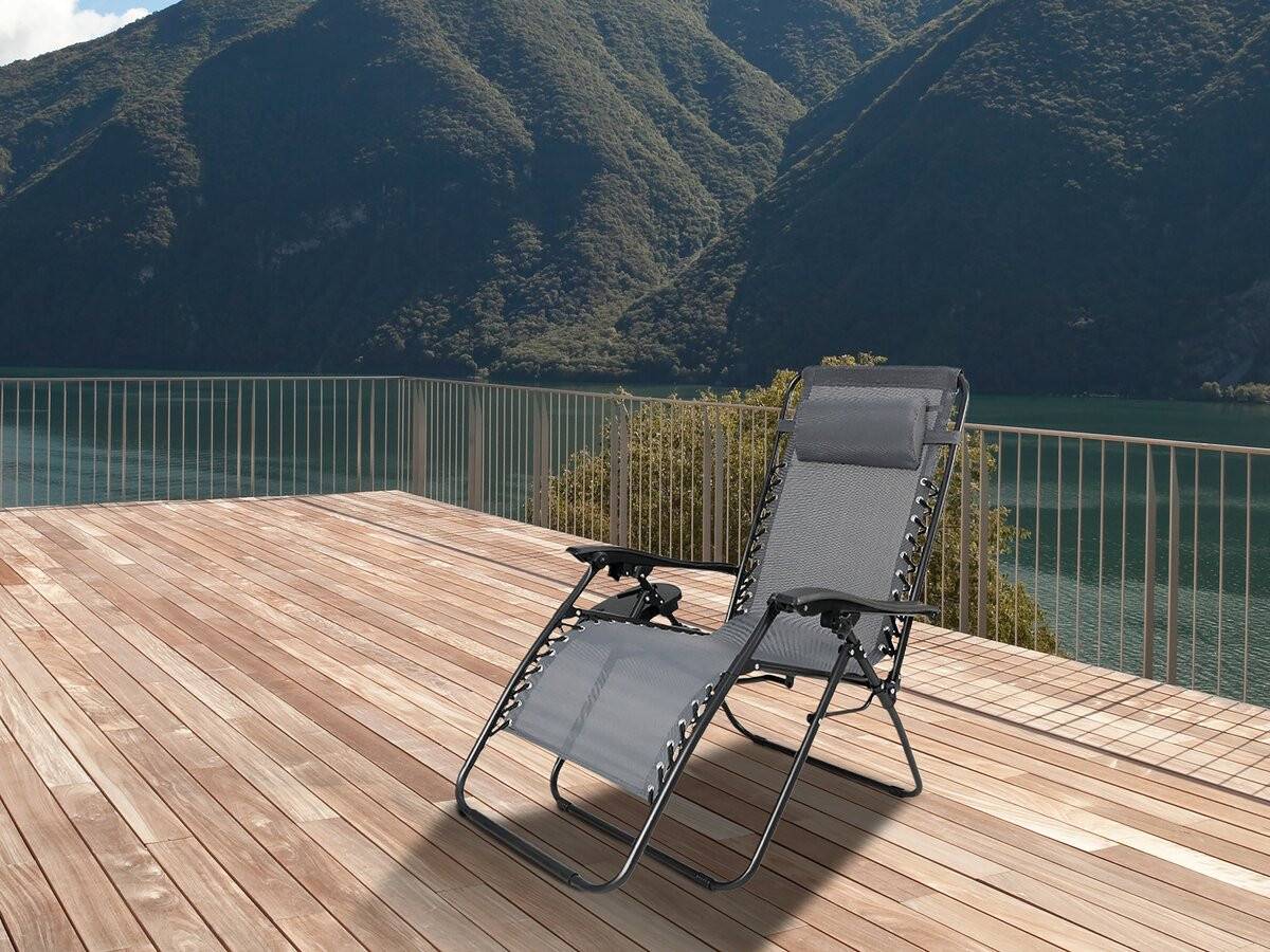 Habitat Et Jardin - Fauteuil De Jardin Relax Zéro Gravité "sintra" - Gris -habitat Et Jardin - Image 2