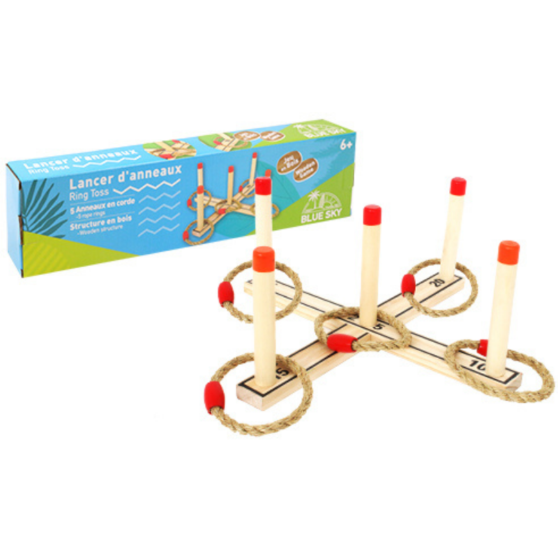 Mgm - Jeu de lancer en bois 5 anneaux - Mgm - Imagen 1