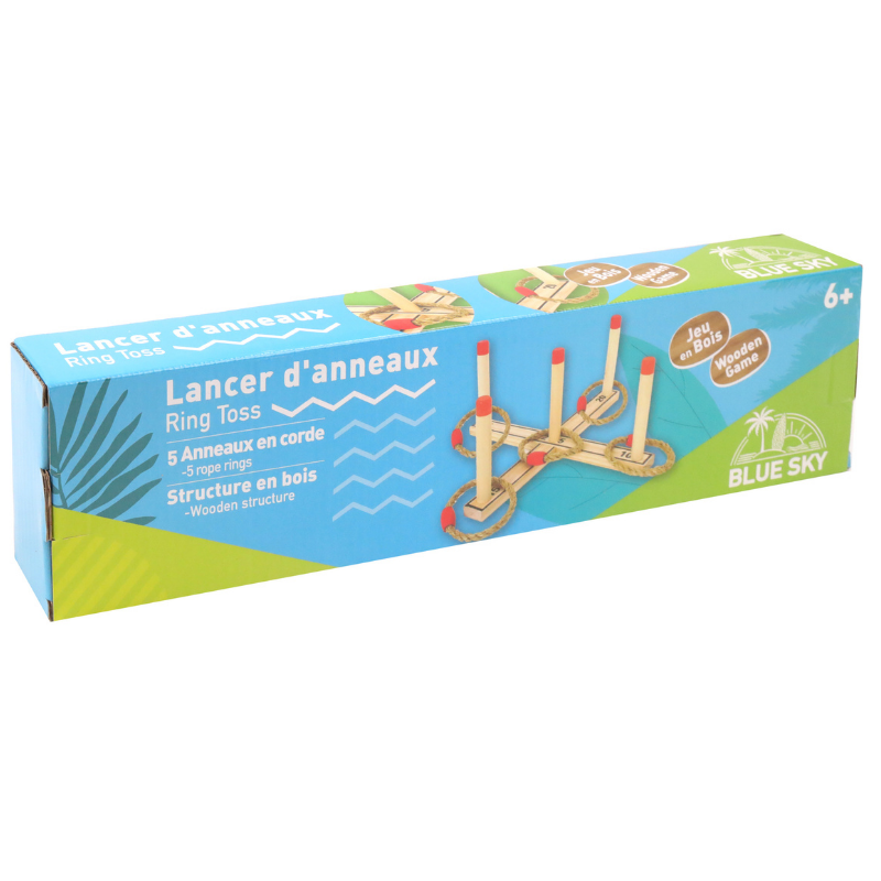 Mgm - Jeu de lancer en bois 5 anneaux - Mgm - Imagen 2