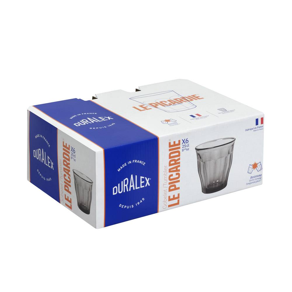 Duralex - Gobelet Picardie gris 25 cl (lot de 6) - Image 3