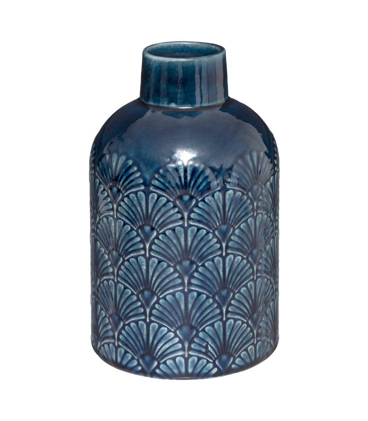 Vase en Céramique décor en relief H 21,7 cm - Imagen 1