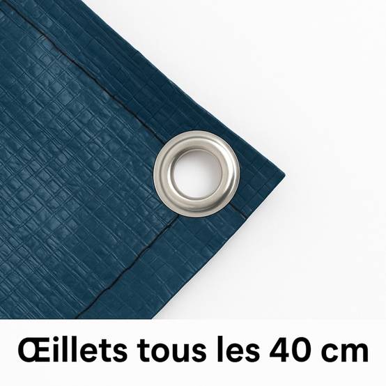 Terre Jardin - Bâche piscine ronde Pour piscine 3.60 m Bleu - Imagen 7