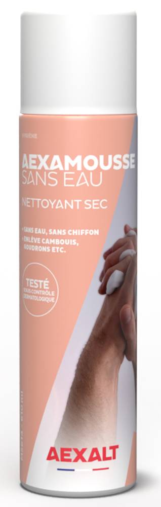 Nettoyant Aexamousse sans eau main sec aérosol de 250ml - AEXALT - MS614