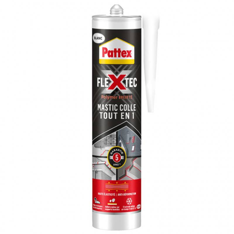 Pattex - Colle mastic Tout en 1 Flextec PATTEX - Teinte: Noir - Image 1