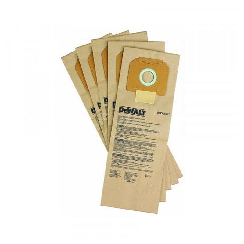 5 sacs d’aspirateur en papier DEWALT DWV9401-XJ Dewalt