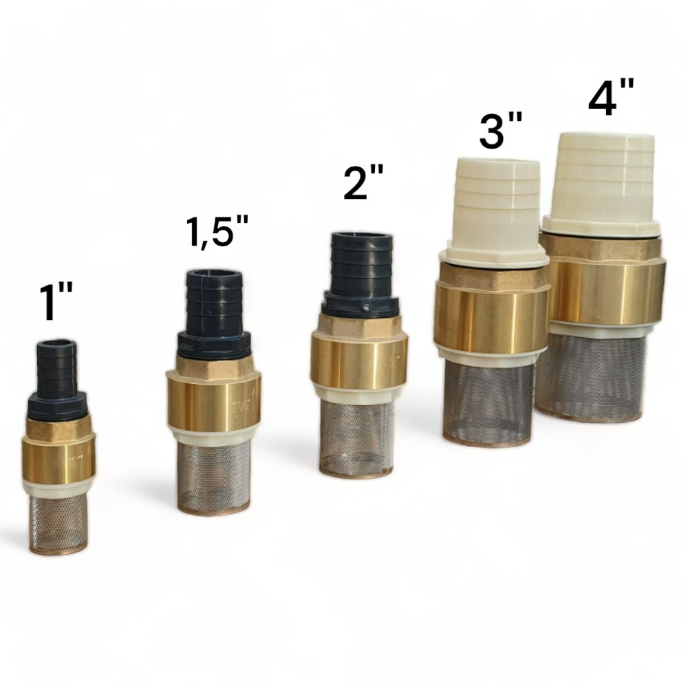 Clapet anti retour en laiton avec crépine et manchette, pour pompe - 1,5 pouces (40 mm) - Imagen 4
