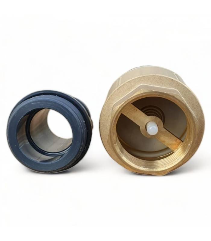 Clapet anti retour en laiton avec crépine et manchette, pour pompe - 1,5 pouces (40 mm) - Imagen 3