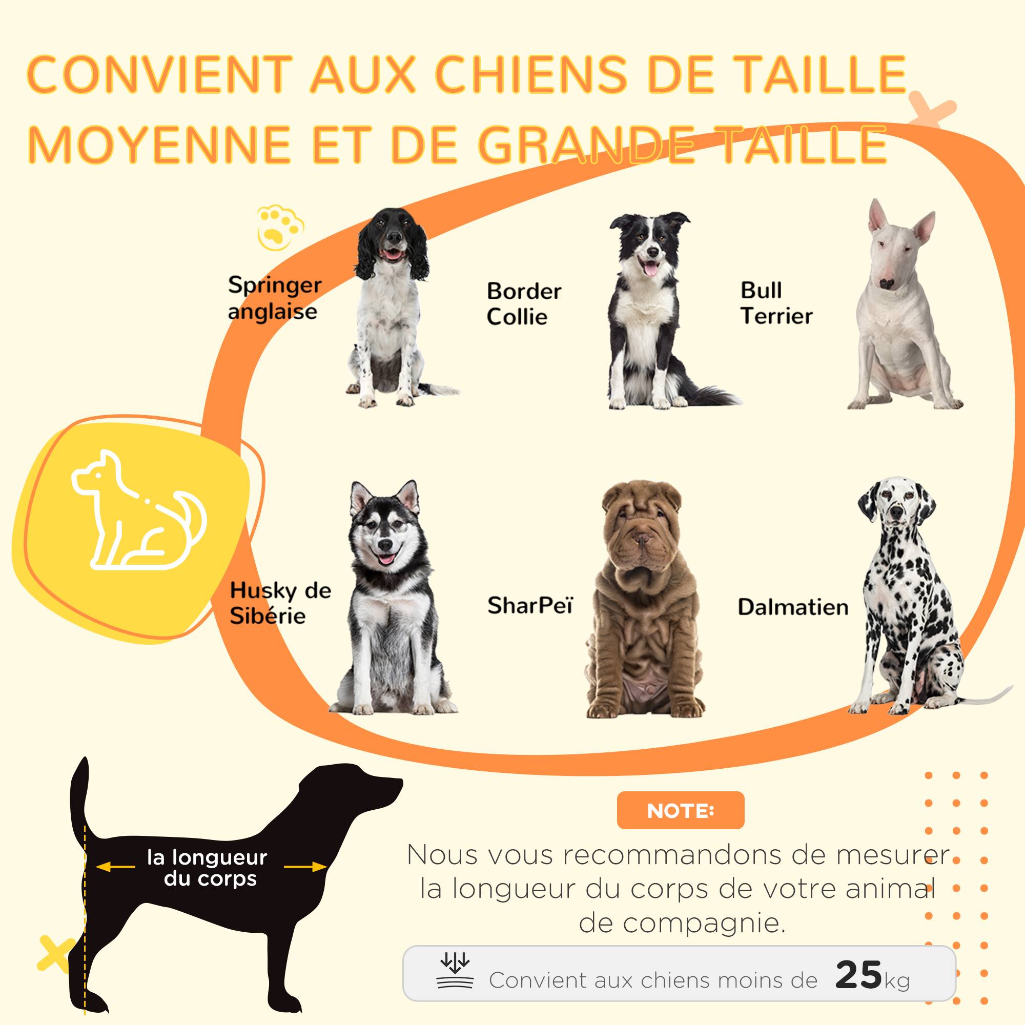 Pawhut - Cage pour chien sur pied - 2 portes verrouillables, coussin déhoussable inclus - acier filaire noir panneaux aspect bois gris - Imagen 4