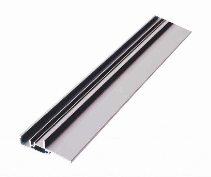 Seuil pour bois à joint sur dormant spécial PMR BILCOCQ - 20x71 mm - aluminium brut - SP20 - Image 1