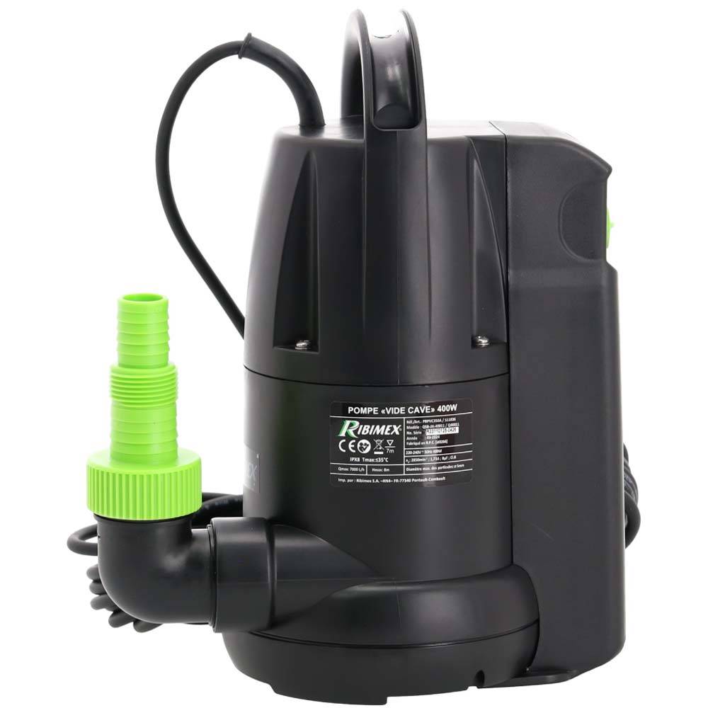 Ribimex - Pompe vide cave 400 W (Eaux Claires) - Imagen 2