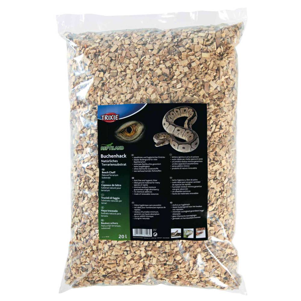 Trixie - Copeaux de hêtre 20 Litres, substrat naturel pour terrarium - Imagen 1