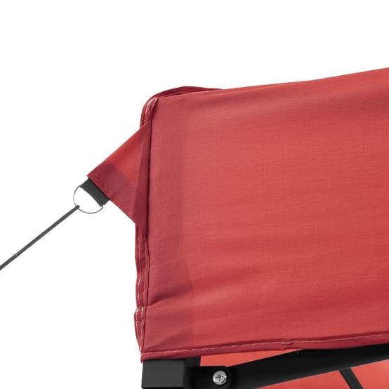 ComfortXL - Tente de réception pliante acier pour fêtes extérieur avec 4 parois 2x2m Rouge - ComfortXL Outdoor Living - Image 6