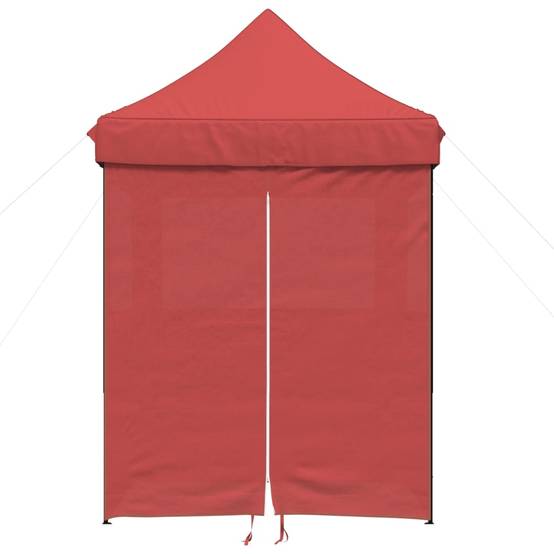 ComfortXL - Tente de réception pliante acier pour fêtes extérieur avec 4 parois 2x2m Rouge - ComfortXL Outdoor Living - Image 3