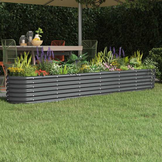 Support pot & bac acier anthracite 260 x 40 x 36 cm - Prolenta premium p339.8 - Image 2