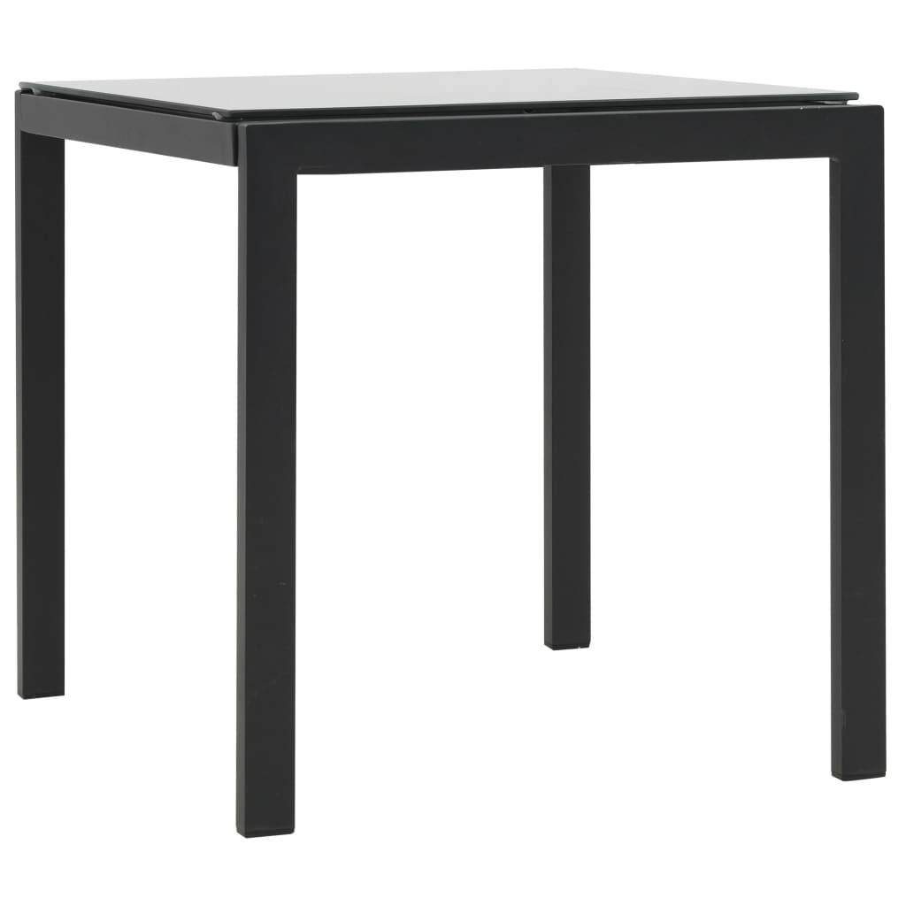 Vidaxl - Chaise longue 2 pcs et table Résine tressée et textilène Noir vidaXL 44893 - Imagen 10
