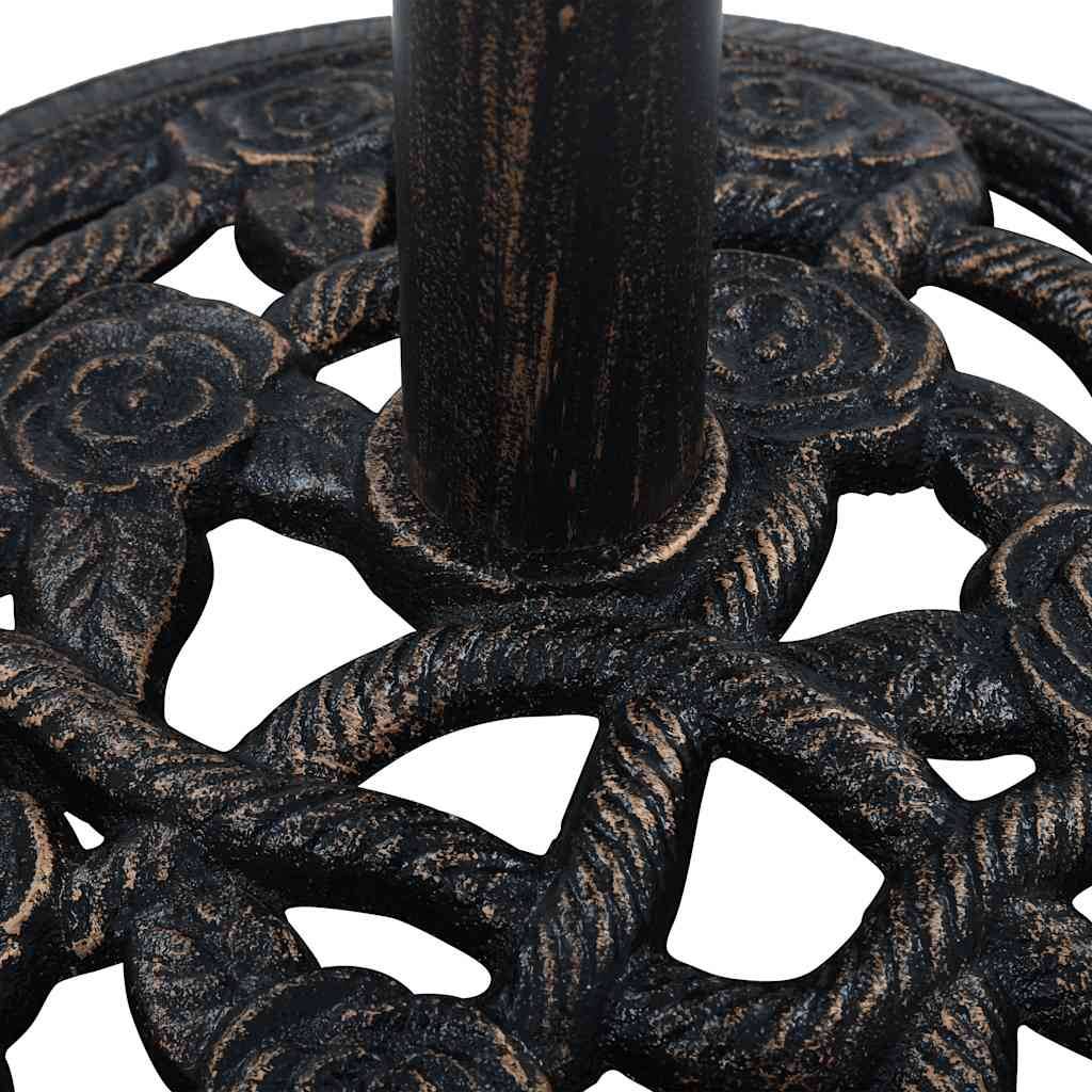 Vidaxl - Socle de parasol Noir et bronze 9 kg 40 cm Fonte vidaXL 47865 - Image 5