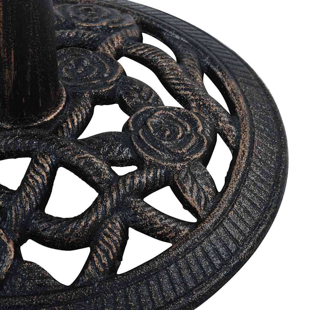 Vidaxl - Socle de parasol Noir et bronze 9 kg 40 cm Fonte vidaXL 47865 - Image 4