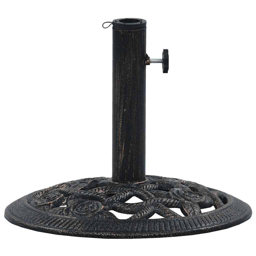 Vidaxl - Socle de parasol Noir et bronze 9 kg 40 cm Fonte vidaXL 47865 - Image 6
