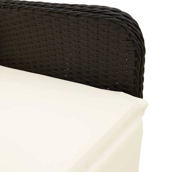 Salon de jardin 8 personnes résine tressée avec fauteuils inclinables Noir – ComfortXL Outdoor Living - Image 5
