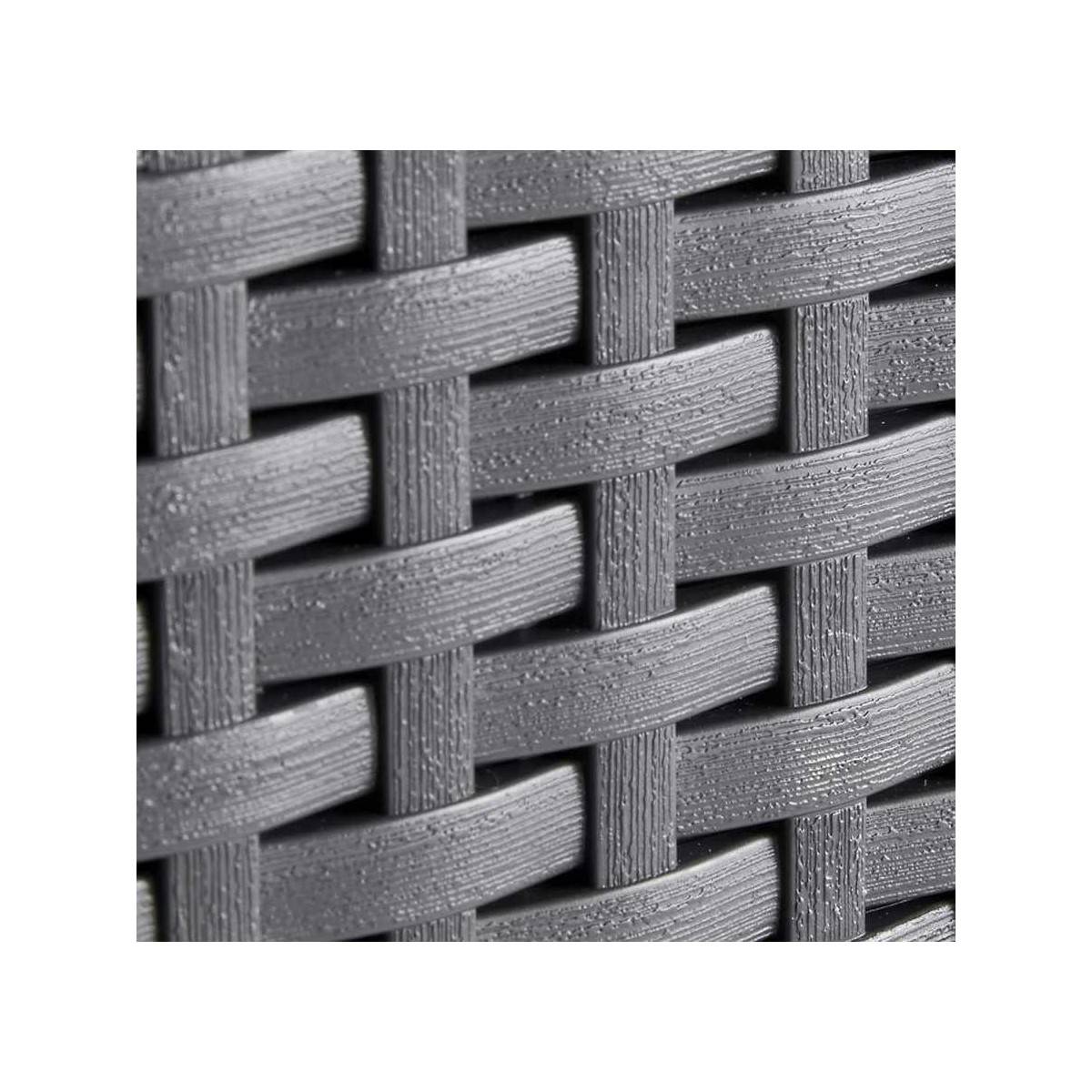 Keter - Transat inclinable 4 positions KETER Transat effet rotin anthracite Bain de soleil Haute resistance Jardin Terrasse - Imagen 5