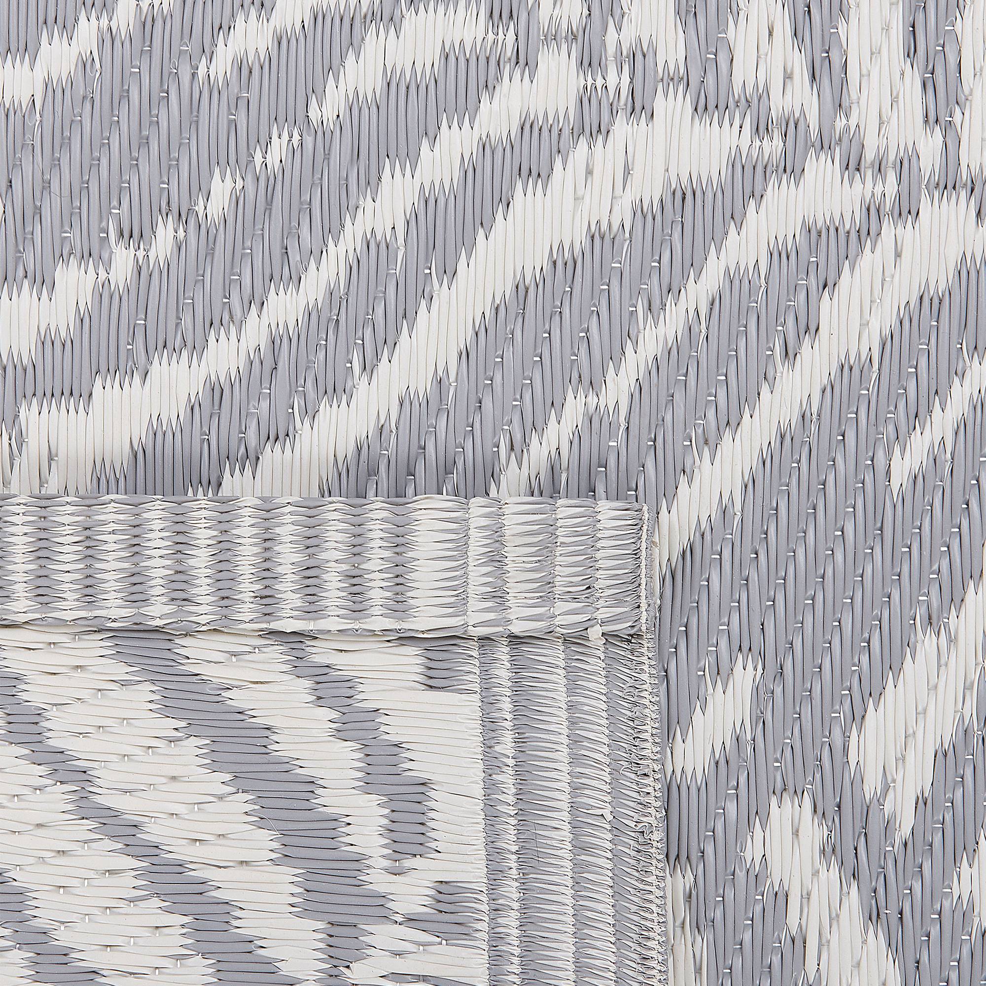 Beliani - Tapis d'extérieur Polypropylène Gris clair KOTA - Beliani - Imagen 4