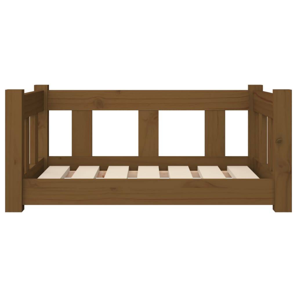 Vidaxl - Lit pour chien Marron miel 65,5x50,5x28 cm Bois de pin solide vidaXL 820190 - Imagen 5
