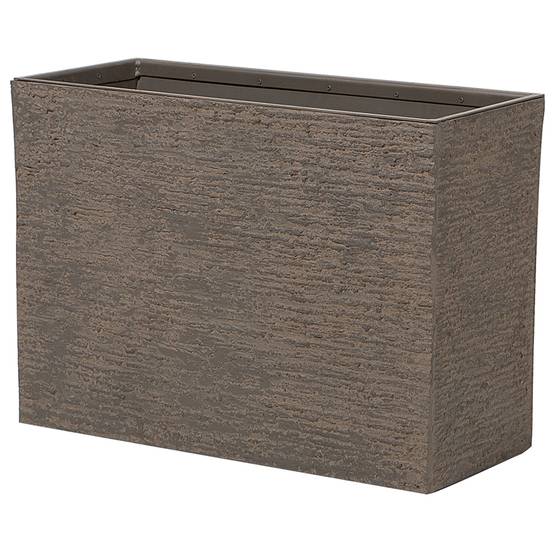 Cache-pot d'extérieur Fibre d'argile Marron foncé EDESSA - Beliani - Image 3