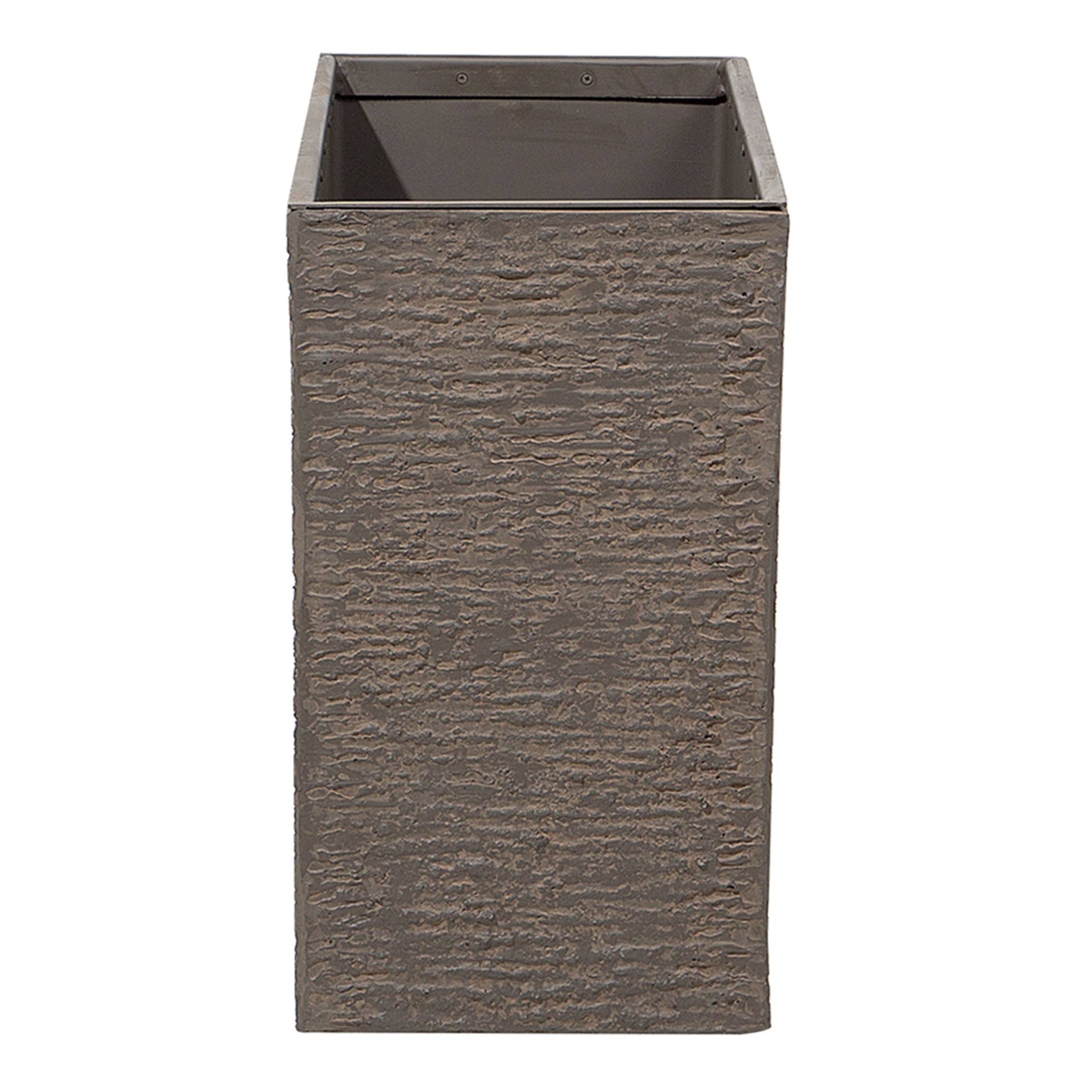 Beliani - Cache-pot d'extérieur Fibre d'argile Marron foncé EDESSA - 70x29x50- Beliani - Image 5