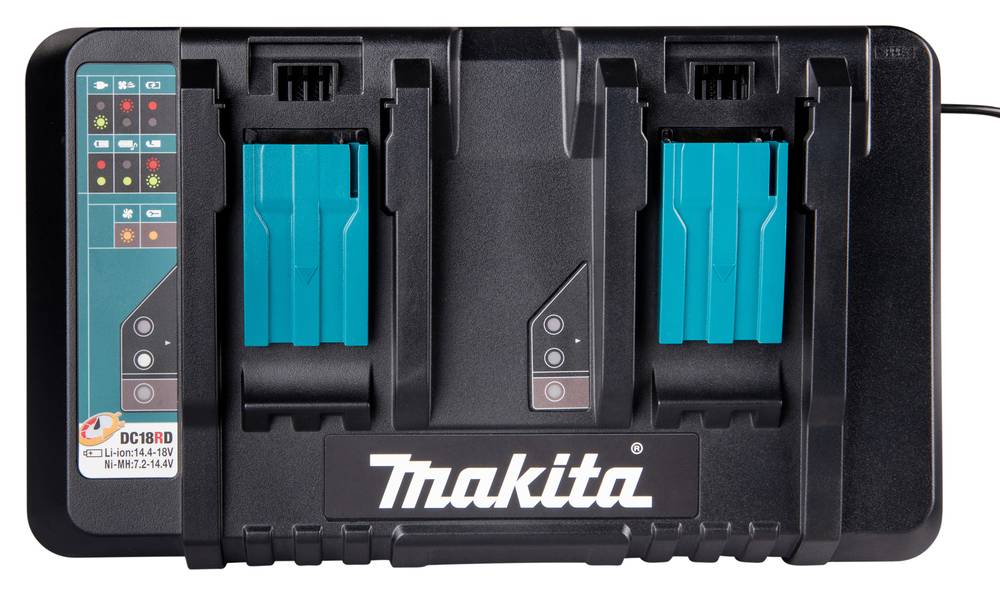 Chargeur double rapide 14.4V à 18V - DC18RD - MAKITA - 196933-6 - Image 2