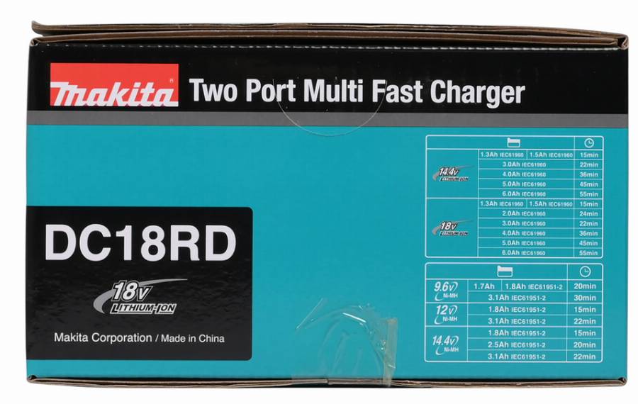 Chargeur double rapide 14.4V à 18V - DC18RD - MAKITA - 196933-6 - Image 4