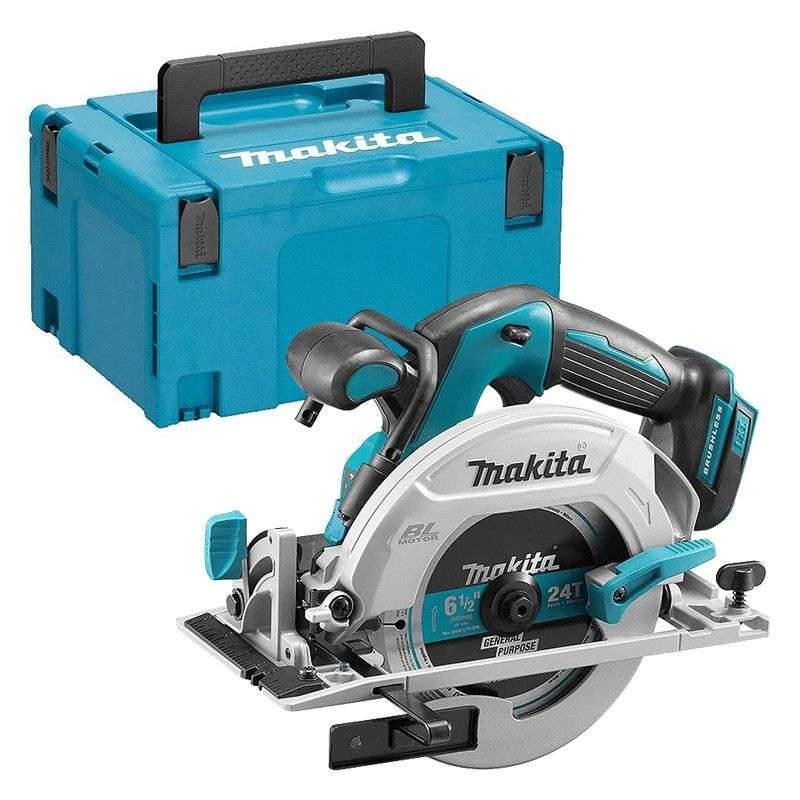 Scie circulaire 18V Ø165 mm - MAKITA - Sans batterie, ni chargeur - MakPac - DHS680ZJ - Image 1