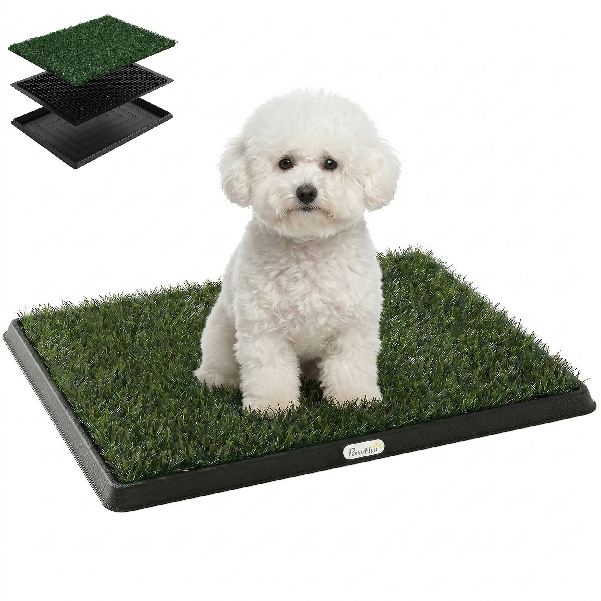 ComfortXL - Toilette pour chien gazon synthétique 63x50,5 cm verte avec drainage intérieur - ComfortXL Outdoor Living