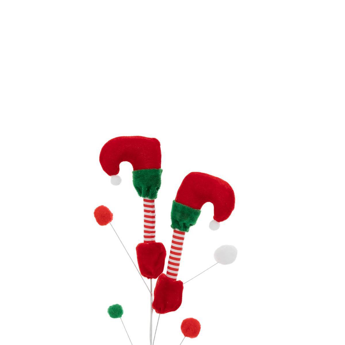 Feeric Christmas - Branche de Noël pieds de lutin H. 65 cm - Feeric Lights & Christmas - Image 2