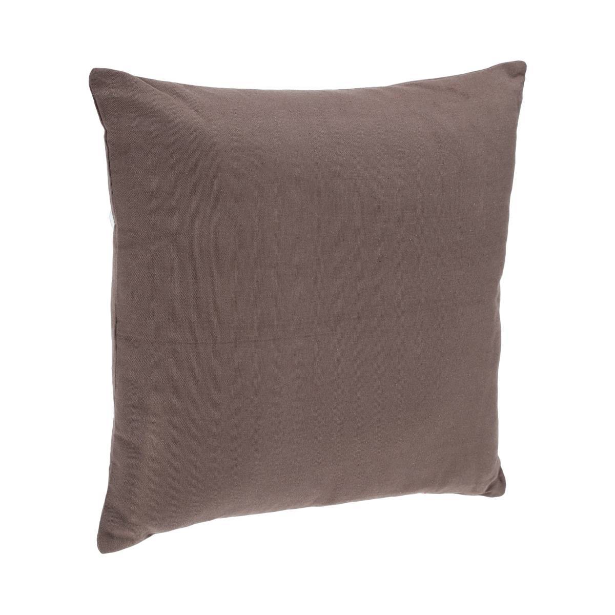 Atmosphera - Coussin déhoussable coton gris taupe 38x38cm - Atmosphera Créateur d'intérieur - Imagen 1