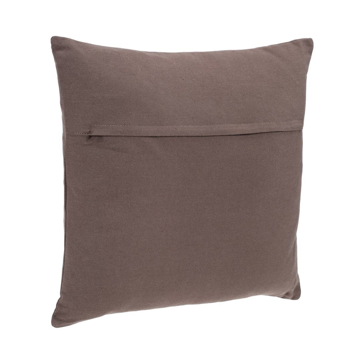 Atmosphera - Coussin déhoussable coton gris taupe 38x38cm - Atmosphera Créateur d'intérieur - Imagen 2