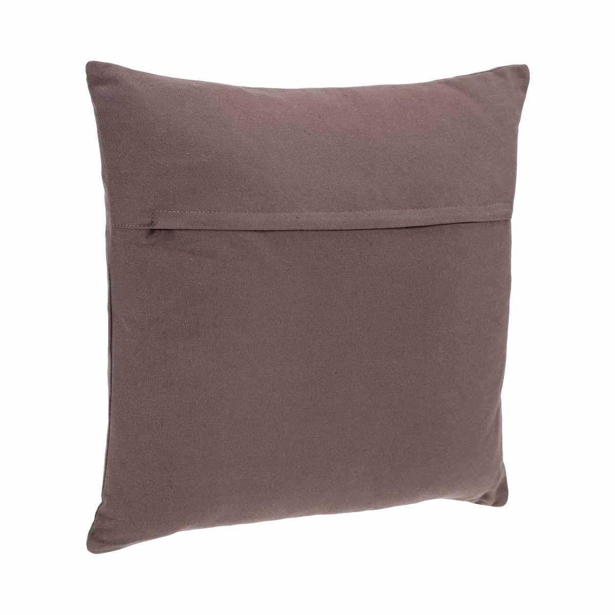 Atmosphera - Coussin déhoussable coton gris taupe 38x38cm - Atmosphera Créateur d'intérieur - Imagen 4