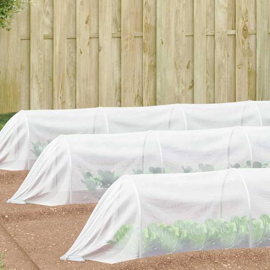 Filet Anti-insectes Polyéthylène pour Jardin Protection Cultures Blanc 2 x 5 m - ComfortXL Outdoor Living - Image 1