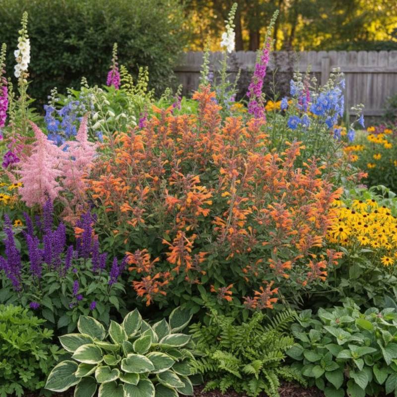 Agastache Tango à fleurs Orange - feuillage Semi-Persistant - Godet - 5/20 cm-  hauteur à maturité De 0,15 m à 0,50 m - Imagen 2