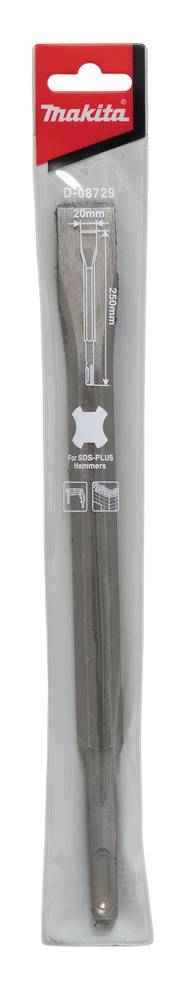 Makita - Burin plat SDS-Plus - 20x250 mm - MAKITA - D-08729 - Imagen 3