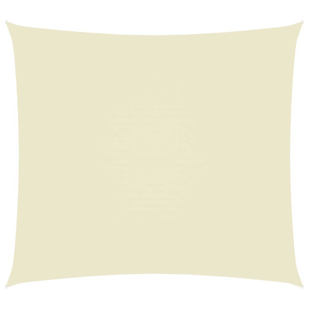 Helloshop26 - Voile toile d'ombrage parasol tissu oxford rectangulaire 5 x 6 m crème - Imagen 1