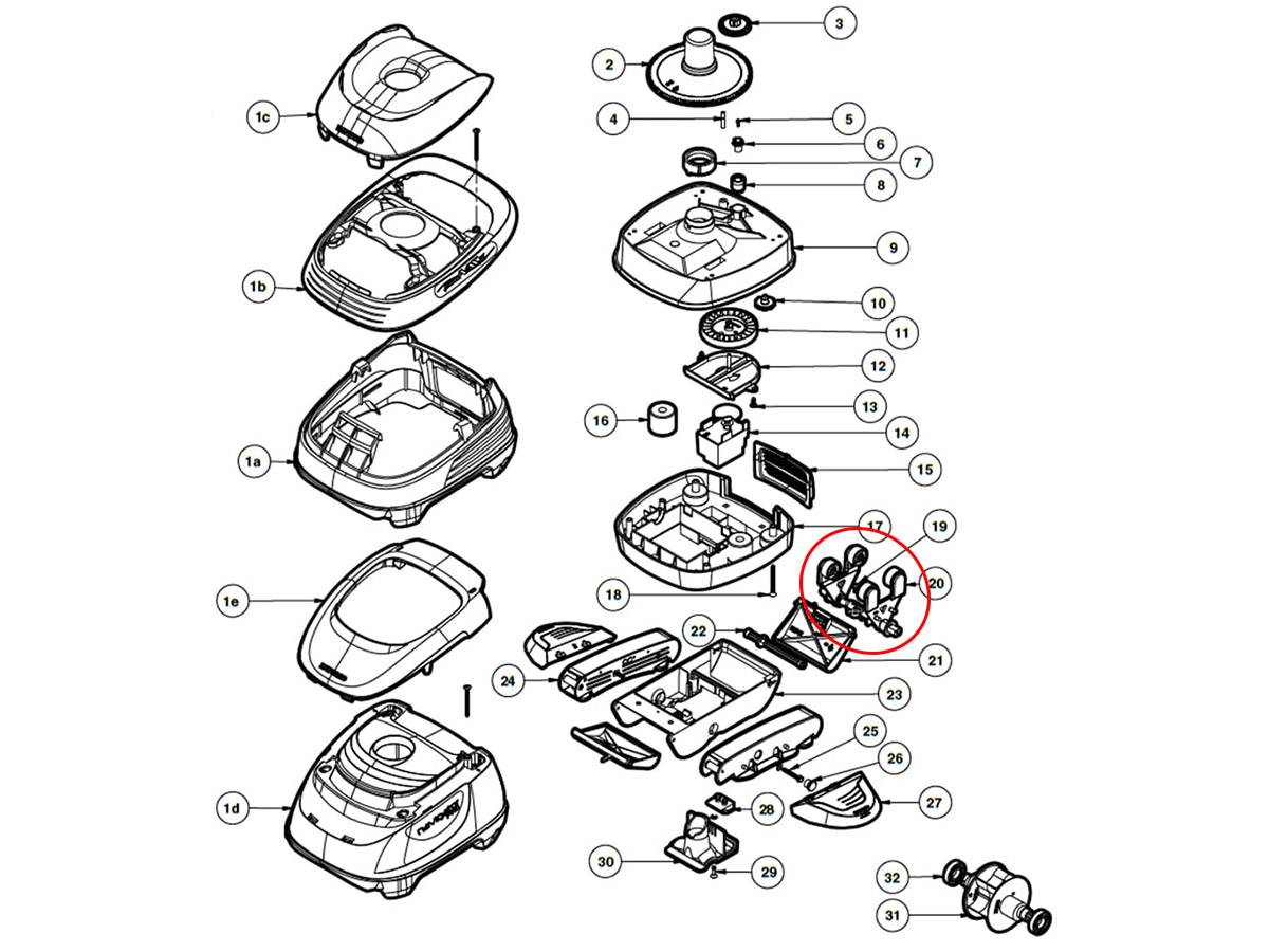 Hayward - Kit Basculeurs pour Robot de piscine - AXV621D - Hayward - Imagen 2